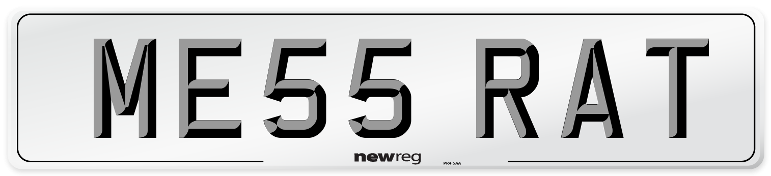 ME55 RAT Number Plate from New Reg